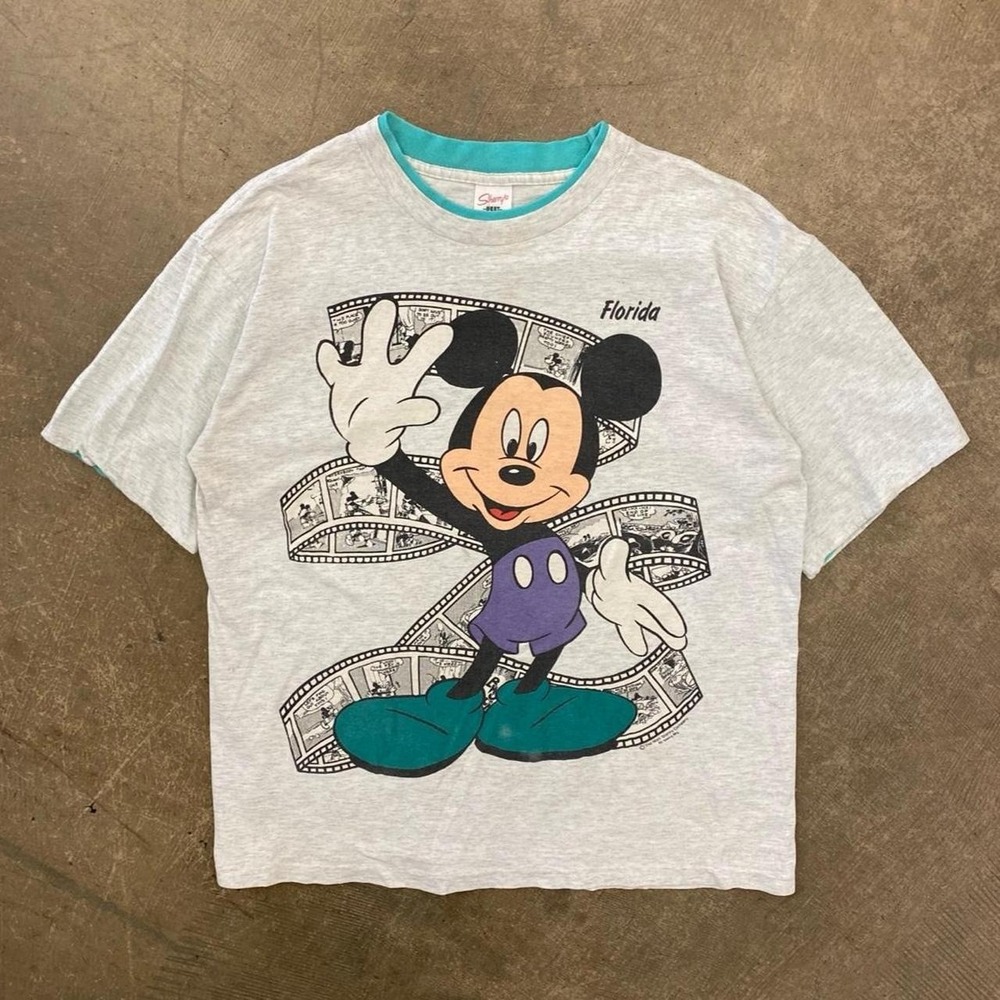 Vintage Disney Mickey Mouse 90s Florida Destination Movie Film Sherry's Shirt L